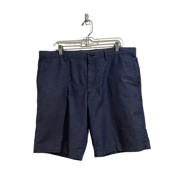 Banana Republic Blue Cotton Chambray Short Sz 38 - Picture 1 of 9